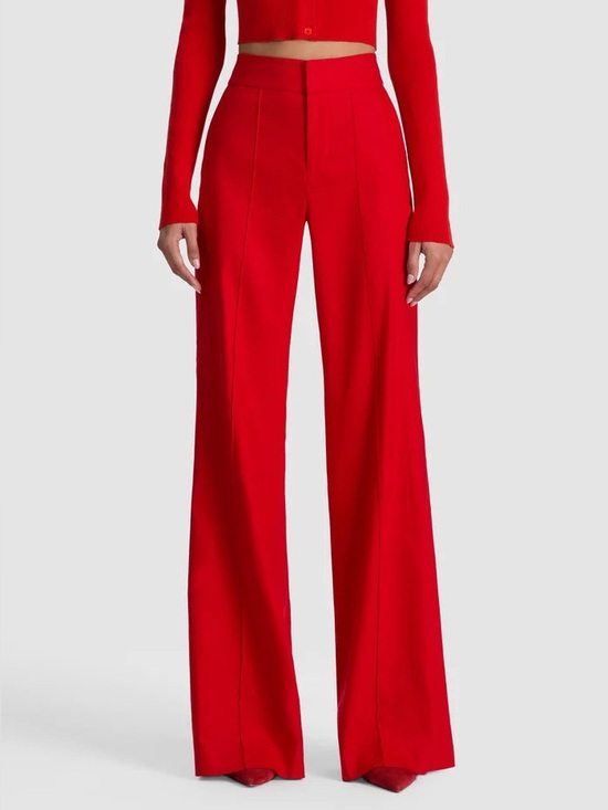 Alice + Olivia Pants - Alice + Olivia Dylan High-Waisted Wide-Leg Pants
